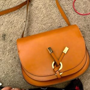 Zara leather crossbody purse